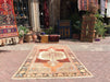 Handmade Antique Turkish Oushak Rug 239cm x 134cm
