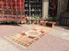 Handmade Antique Turkish Oushak Rug 239cm x 134cm