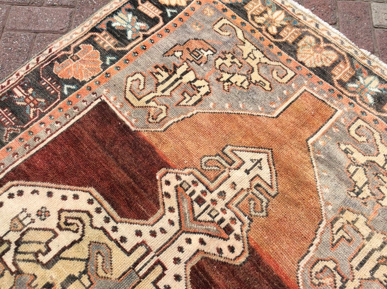 Handmade Antique Turkish Oushak Rug 239cm x 134cm