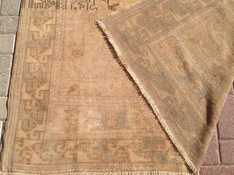 Handmade Antique Turkish Oushak Rug 256cm x 157cm