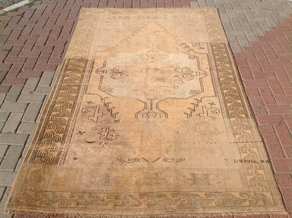 Handmade Antique Turkish Oushak Rug 256cm x 157cm