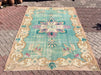 Handmade Antique Turkish Oushak Rug 308cm x 210cm
