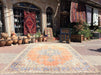 Handmade Antique Turkish Oushak Rug 390cm x 248cm