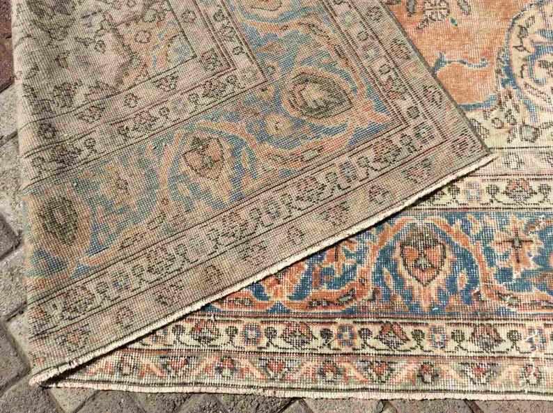 Handmade Antique Turkish Oushak Rug 390cm x 248cm
