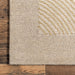 Handmade Beige Wool Area Rug for Modern Interiors
