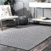 Handmade Cotton Check Flatwoven Rug in Black 150x240 cm