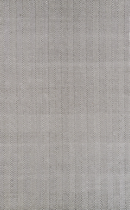 Tappeto fatto a mano in cotone a spina di pesce 170 x 240 cm Grigio