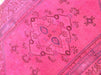 Handmade Hot Pink Vintage Turkish Rug 186cm X 114cm
