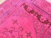 Handmade Hot Pink Vintage Turkish Rug 186cm X 114cm