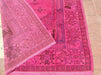Handmade Hot Pink Vintage Turkish Rug 186cm X 114cm