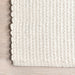 Handmade Ivory Wool Rug 150x240 cm Chunky Design