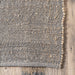Handmade Jute And Cotton Area Rug 152 Cm Grey