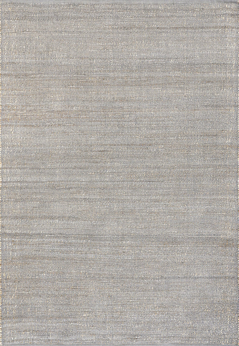 Handmade Jute And Cotton Area Rug 152 Cm Grey