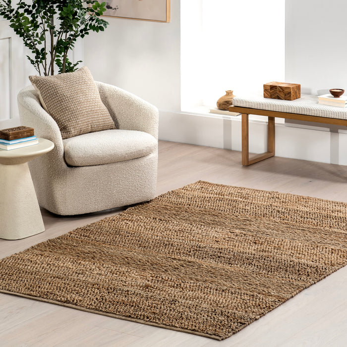 Handmade Jute Area Rug for Living Room and Bedroom 90x150 cm