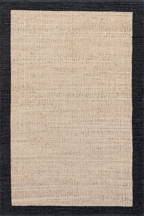 Handgemaakt jute katoenen vloerkleed 160x230 cm in grijs