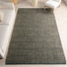 Tappeto fatto a mano in cotone iuta design verde naturale 160x230 cm