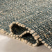 Tappeto fatto a mano in cotone iuta design verde naturale 160x230 cm