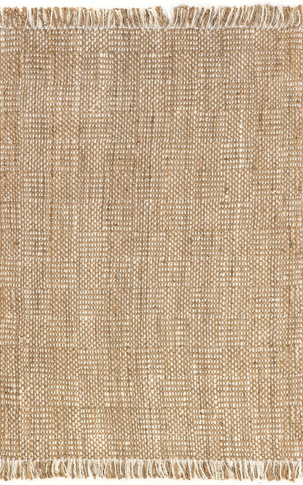 Tappeto in iuta intrecciato fatto a mano 76x152 cm Fibra naturale