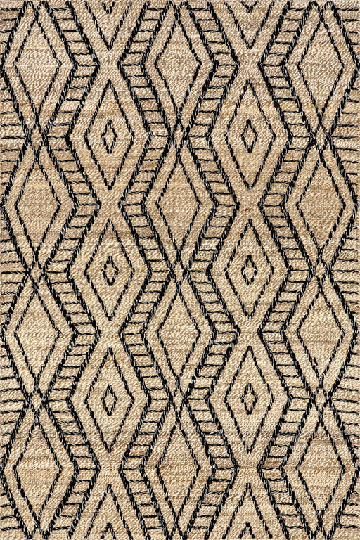 Käsintehty juuttimatto 120 cm vaalea beige