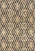 Tappeto in iuta fatto a mano 120 cm Beige chiaro