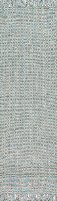 Tappeto In Juta Fatto A Mano Con Nappe In Grigio 120x180 cm