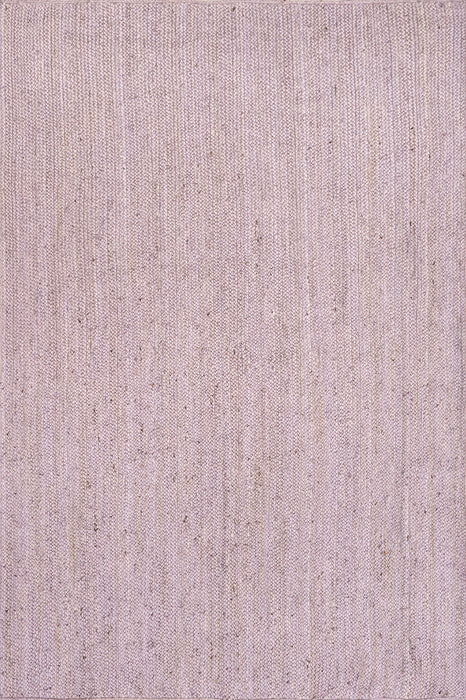 Handmade Jute Rug in Light Purple 100% Natural Material