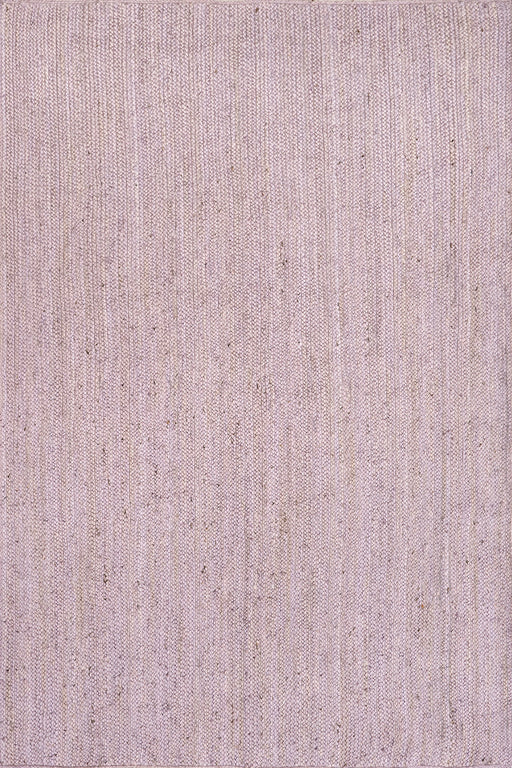 Handmade Jute Rug in Light Purple 100% Natural Material