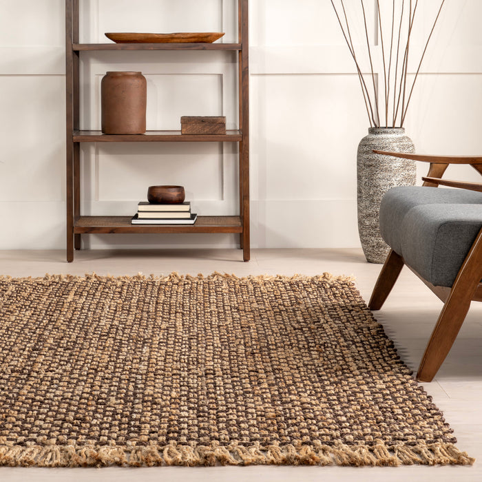 Handmade Jute Tasseled Area Rug 120x180 Cm