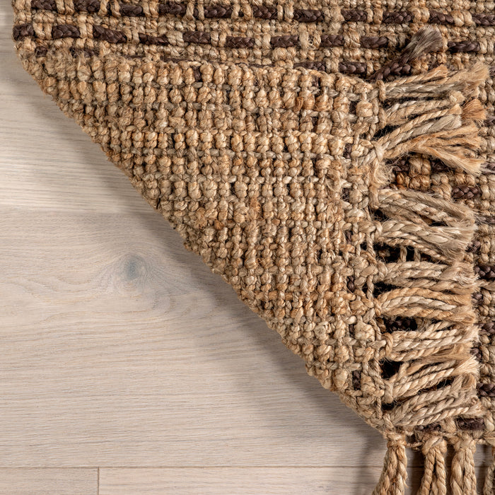 Handmade Jute Tasseled Area Rug 120x180 Cm