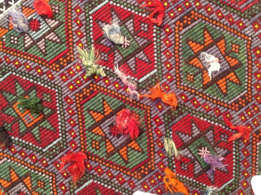 Handmade Kilim Rug 136cm x 96cm Vintage Wool Turkish Design