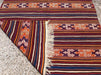 Handmade Kilim Rug 222cm x 144cm Vintage Wool Weave