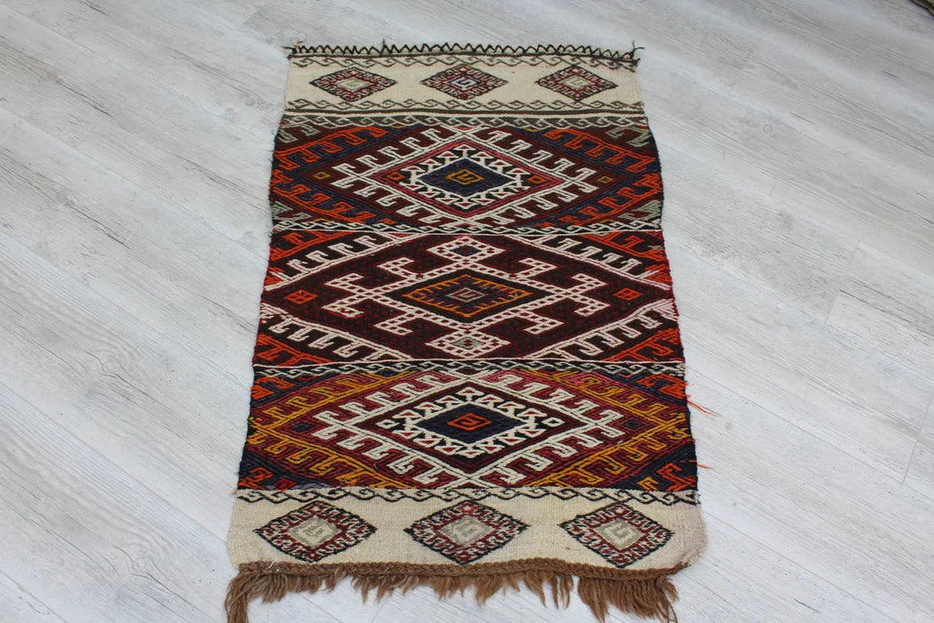 Handmade Kilim Rug Cece 67cm x 100cm Vintage Wool