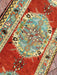 Handmade Mid Century Runner Rug 355cm x 94cm Antique Design