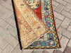 Handmade Mid Century Runner Rug 355cm x 94cm Antique Design