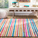 Handmade Multicolor Chindi Area Rug 120x180 cm