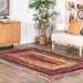 Handmade Multicolor Chindi Braided Area Rug 150x90 cm