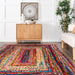 Handmade Multicolor Chindi Braided Area Rug 150x90 cm