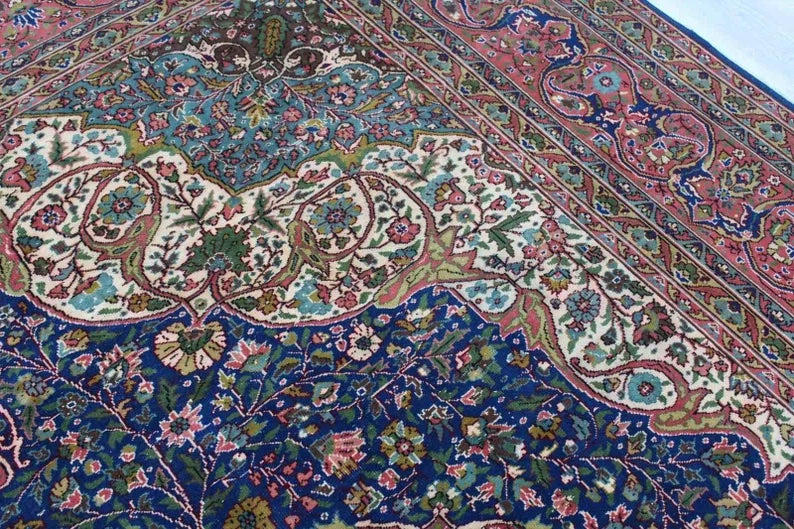 Handmade Persian Oushak Rug 143cm x 112cm 1930s