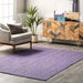 Handmade Purple Jute Braided Area Rug 120 cm