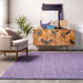 Handmade Purple Jute Braided Area Rug 120 cm