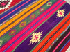 Handmade Striped Kilim Rug 231 cm x 180 cm Vintage