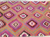 Handmade Striped Kilim Rug 251cm x 156cm Vintage Design