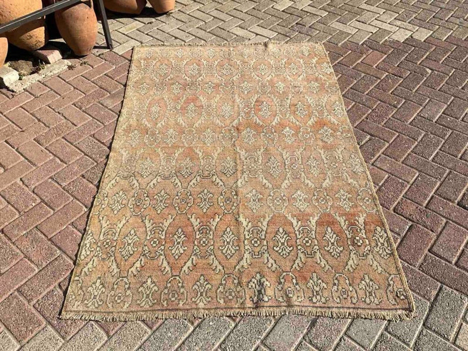 Handmade Turkish Oushak Area Rug 189cm x 125cm Antique