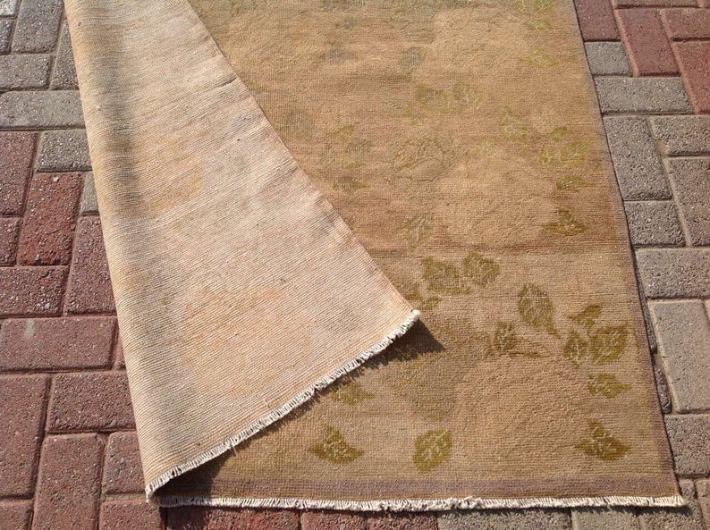 Handmade Turkish Oushak Area Rug 251cm x 137cm
