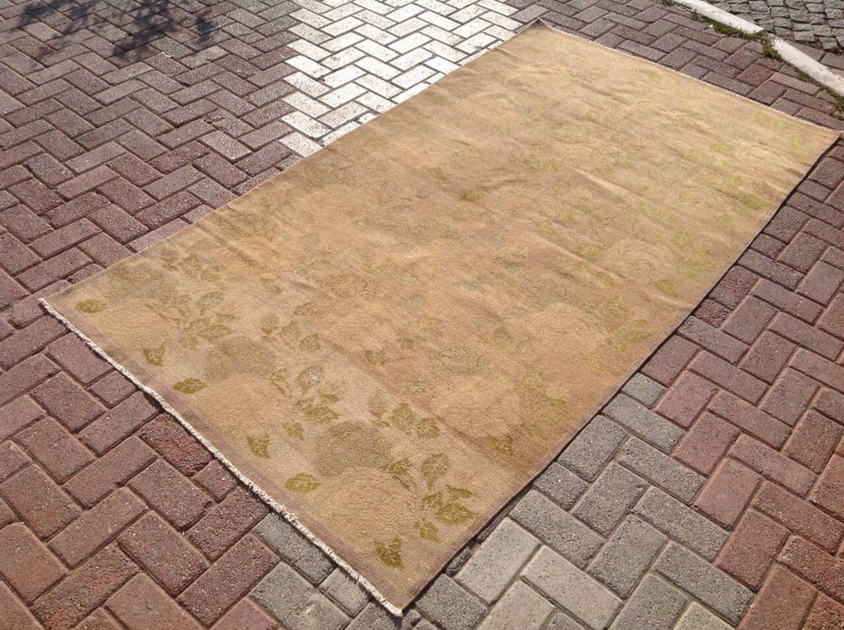 Handmade Turkish Oushak Area Rug 251cm x 137cm