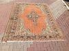 Handmade Turkish Oushak Area Rug 273cm x 180cm 1930s
