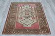 Handmade Turkish Oushak Rug 123cm x 102cm Antique Collectible