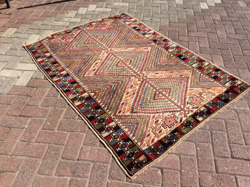 Handmade Turkish Oushak Rug 173cm x 124cm Vintage 1940s