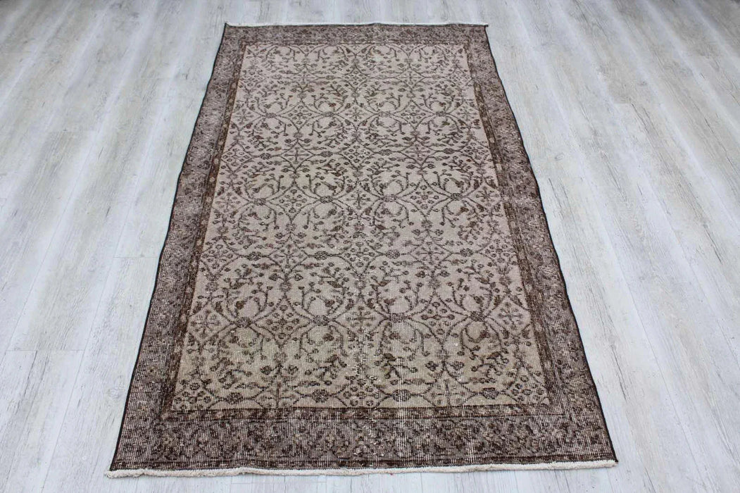 Handmade Turkish Oushak Rug 188cm x 107cm Antique Design