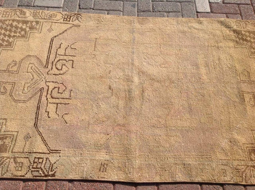 Handmade Turkish Oushak Rug 223cm x 106cm Antique Design